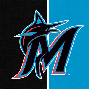 Miami Marlins Split Nintendo Wii Skin 