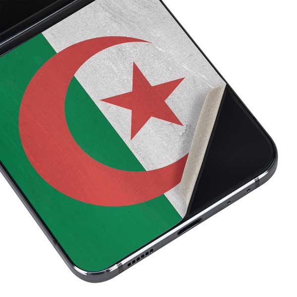 Algeria Flag Distressed Skin For Galaxy Z Flip5 5G | Skinit