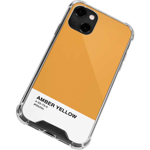 Amber Yellow Clear Case for iPhone 13