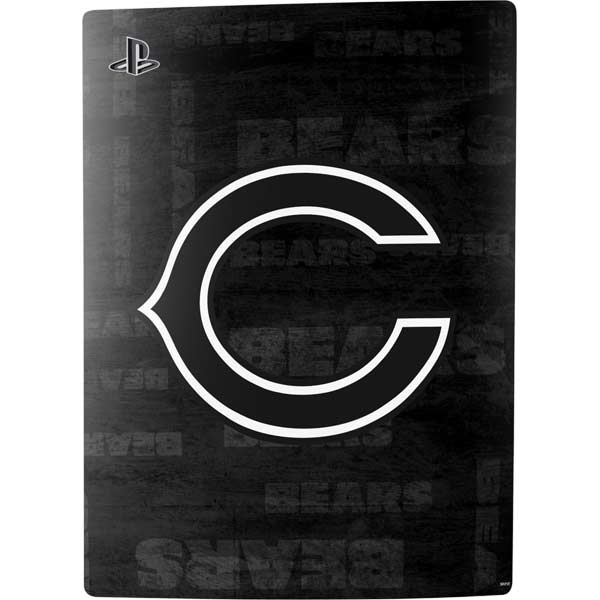 Chicago Bears Black & White Sony PlayStation Skin
