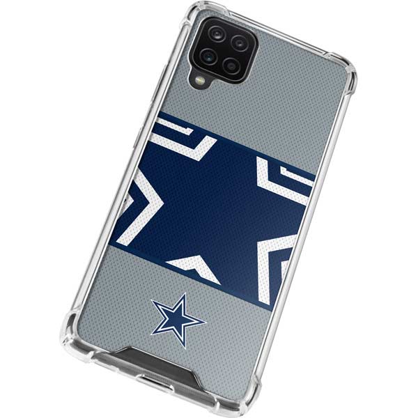 NFL Dallas Cowboys Zone Block Galaxy A12 Clear Case