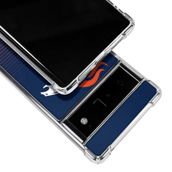 Skinit Clear Phone Case Compatible with iPhone 11 Pro Max - Officially Licensed NFL Denver Broncos Retro Logo Design