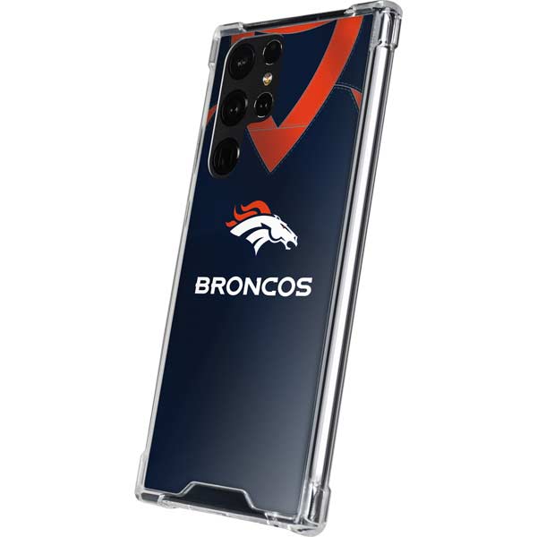 Skinit Clear Phone Case Compatible with Google Pixel 7 - Officially Licensed NFL Denver Broncos Design