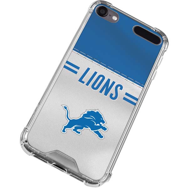 Detroit Lions White Striped iPod Touch Clear Case - Skinit