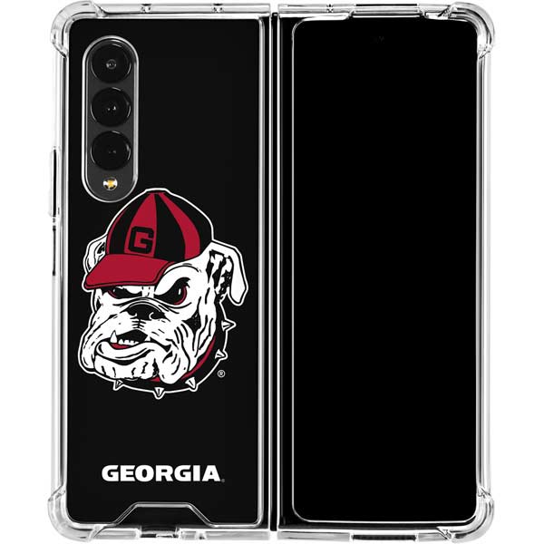 University of Georgia Bulldogs Mascot Galaxy Z Fold3 5G Clear Case