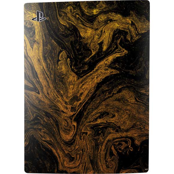 Slate Gold Marble PS5 Disk Console Skin
