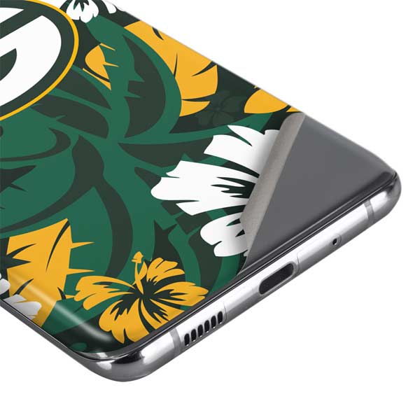 Green Bay Packers Tropical Print Samsung Galaxy Skin 