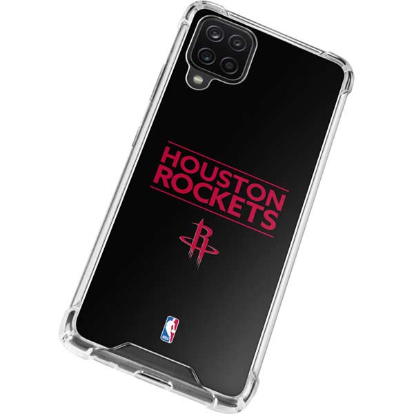 Houston Rockets Text Backdrop Design Galaxy Clear Case