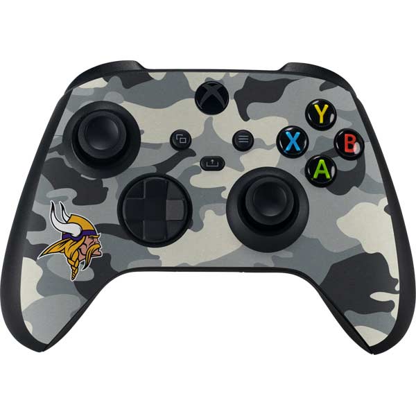 : Skinit Decal Gaming Skin Compatible with Xbox One S Controller  - Officially Licensed NFL Minnesota Vikings Design : Video Games