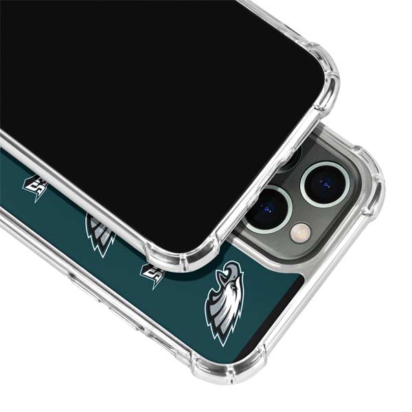 Skinit Clear Phone Case Compatible with iPhone 11 - Officially Licensed NFL Philadelphia Eagles Retro Logo Design