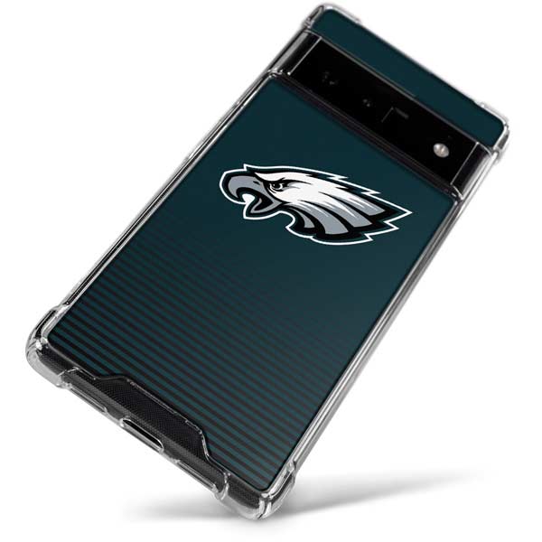 Skinit Clear Phone Case Compatible with iPhone 11 - Officially Licensed NFL Philadelphia Eagles Retro Logo Design