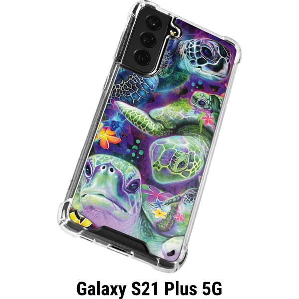 Rainbow Sea Turtles Thin Clear Case for Galaxy S21+ 5G - Skinit