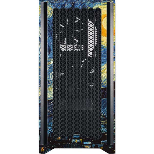 van Gogh - The Starry Night Corsair 4000D Tempered Glass Mid-Tower ATX Case  Skin – Skinit