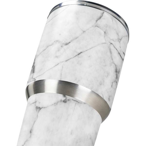 White Marble Yeti Rambler Bottle 64oz Skin