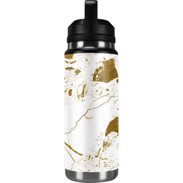 White Marble Yeti Rambler Bottle 64oz Skin