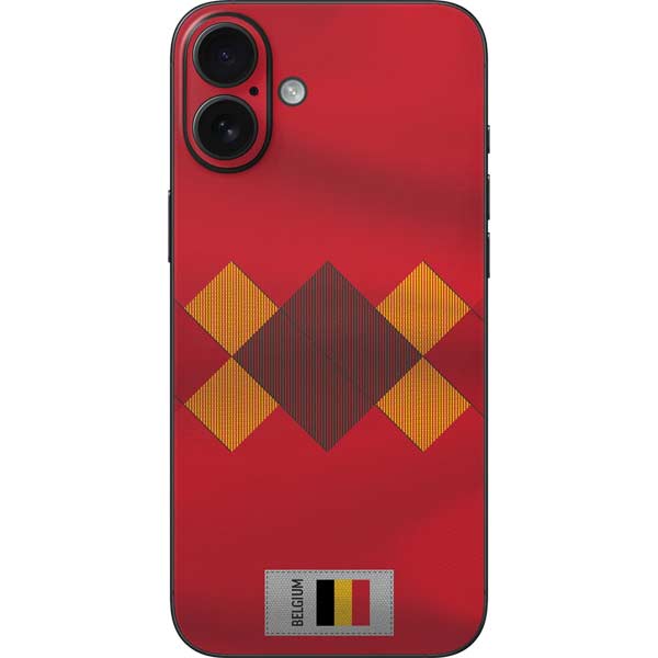 Iphone 16 Plus Belgium Soccer Flag Skin 