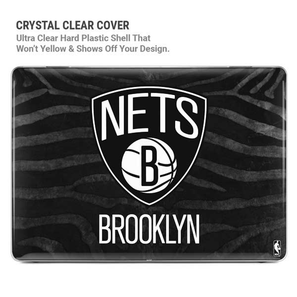 Brooklyn Nets Black Animal Print Apple Macbook Pro 13in M1 (2021) Clear 