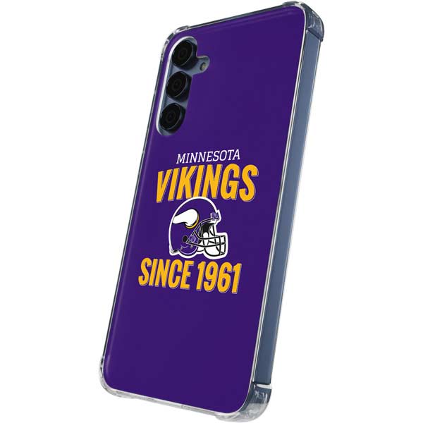 NFL Minnesota Vikings Helmet Galaxy A35 5G Clear Case - Skinit