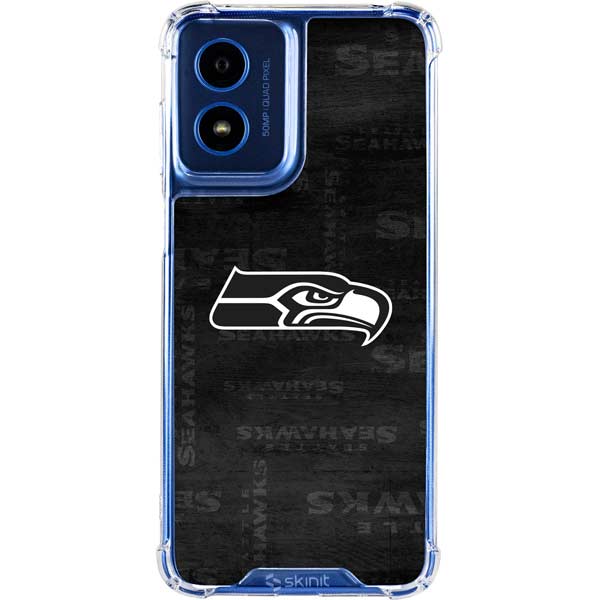 NFL Seattle Seahawks Black & White Moto G 5G Clear Case | Transparent ...