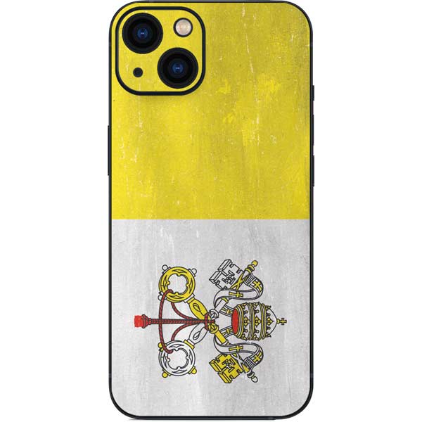 iPhone 15 Vatican City Flag Distressed Skin | Decals | Wraps | Skinit