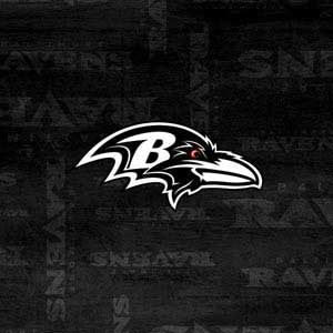 Baltimore Ravens Black & White Google Home Skin