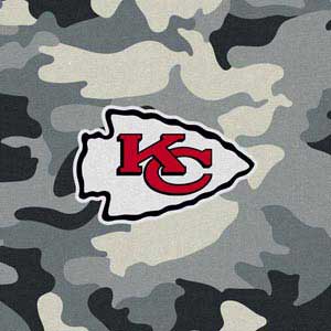 Camouflage Kansas City Chiefs, High Quality Vinyl Stickers