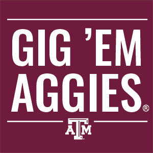 Texas Aggies Sticker Texas A and M Stickers Gig' Em 