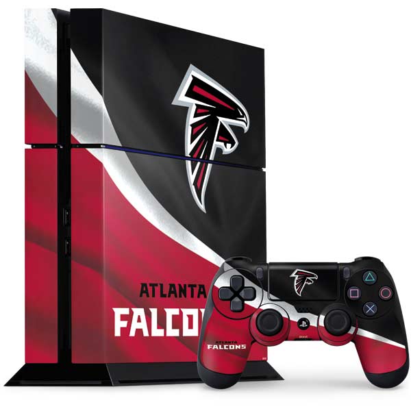 Atlanta Falcons Distressed Sony PlayStation Skin