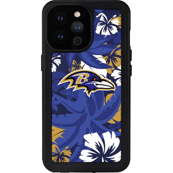 Baltimore Ravens Tropical Print iPhone 14 Pro Max Waterproof Case | Skinit