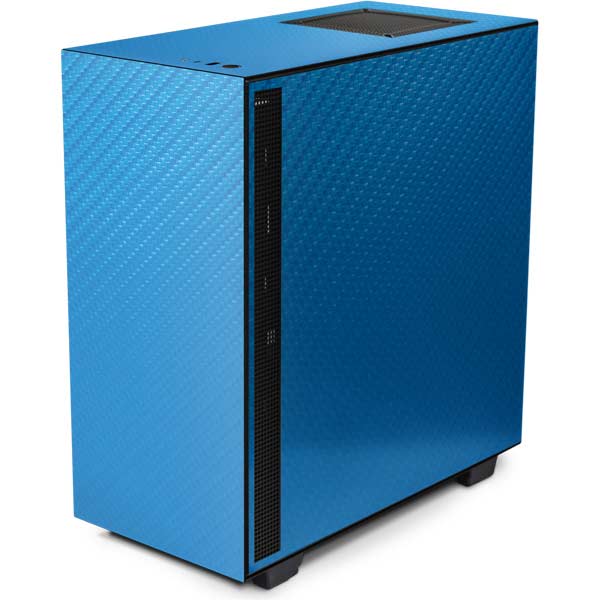 Blue Carbon Fiber NZXT H510 Compact ATX Mid-Tower Case Skin – Skinit