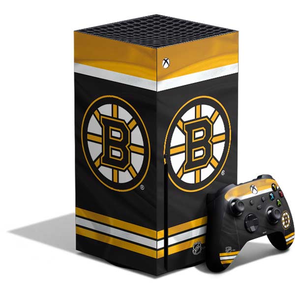 Skinit Decal Gaming Skin Compatible with Xbox One Console and Controller  Bundle - Officially Licensed NHL Boston Bruins Jersey Design