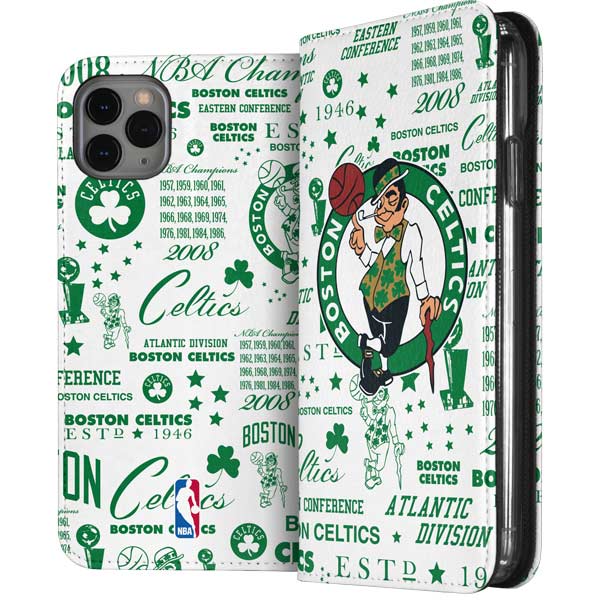 Boston Celtics Historic Blast Apple iPhone Folio Case