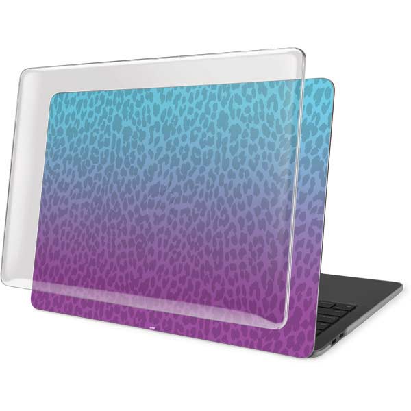 Cheetah Print Purple and Blue Clear Cases for MacBook Pro 13 - Skinit