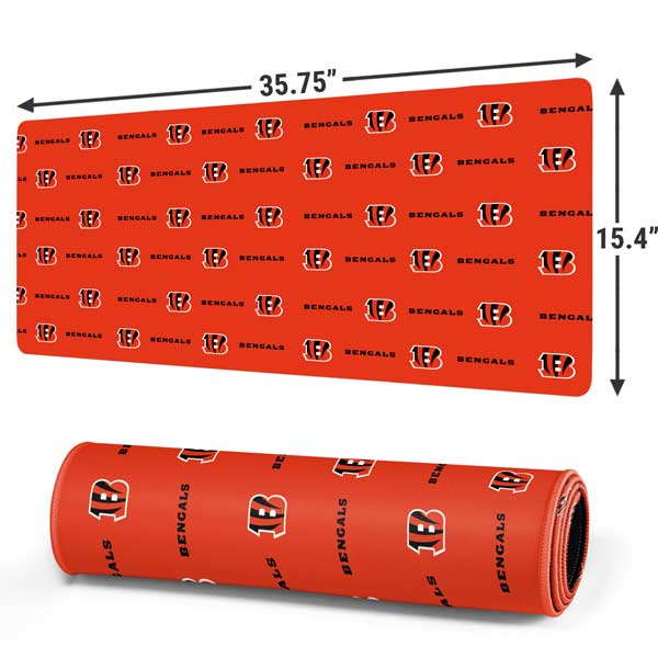 NFL Cincinnati Bengals Logo Series 31.5 x 12 Desk Pad