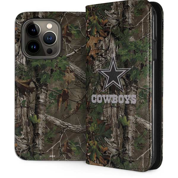 Dallas Cowboys Realtree Xtra Green Camo iPhone 13 Pro Folio Case