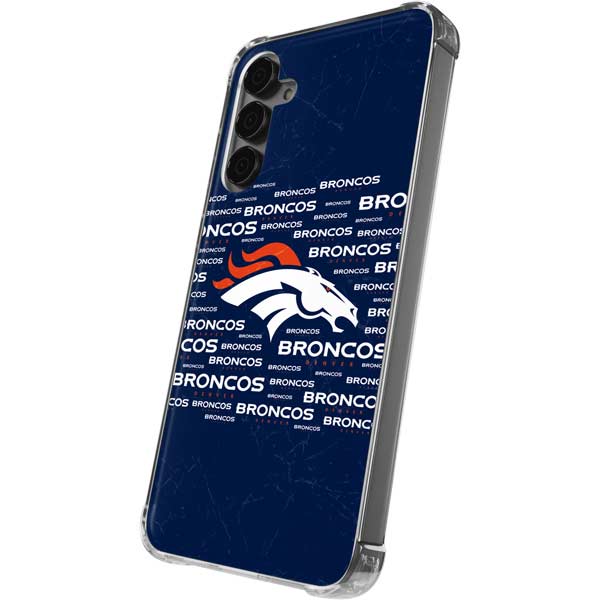 NFL Denver Broncos Blue Blast Galaxy S24 Plus Clear Case | Skinit