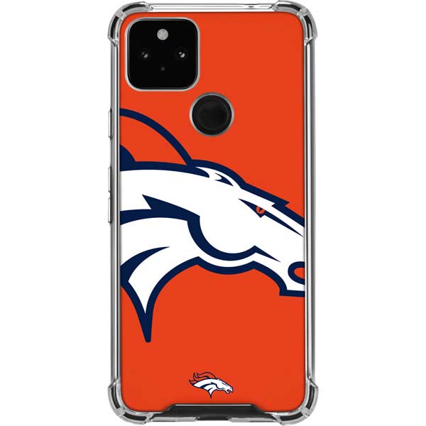 Skinit Clear Phone Case Compatible with iPhone 11 Pro Max - Officially Licensed NFL Denver Broncos Retro Logo Design