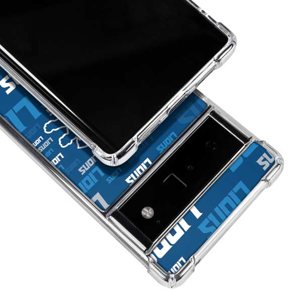 Detroit Lions White Striped iPod Touch Clear Case - Skinit