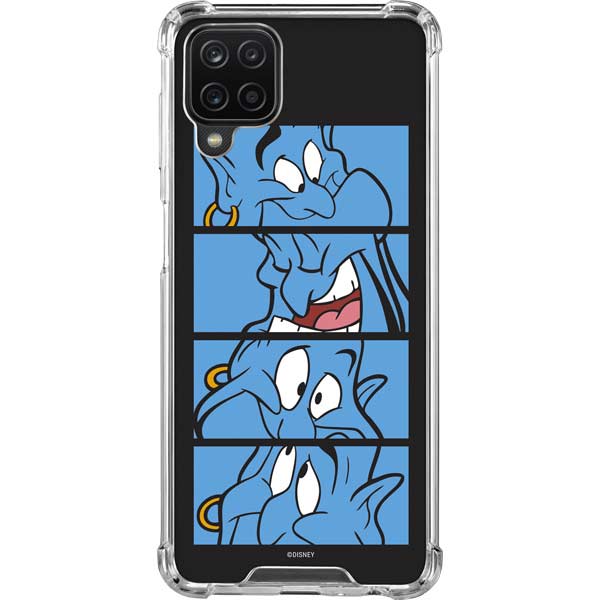 Disney Aladdin Genie Faces Grid Galaxy A12 Clear Case