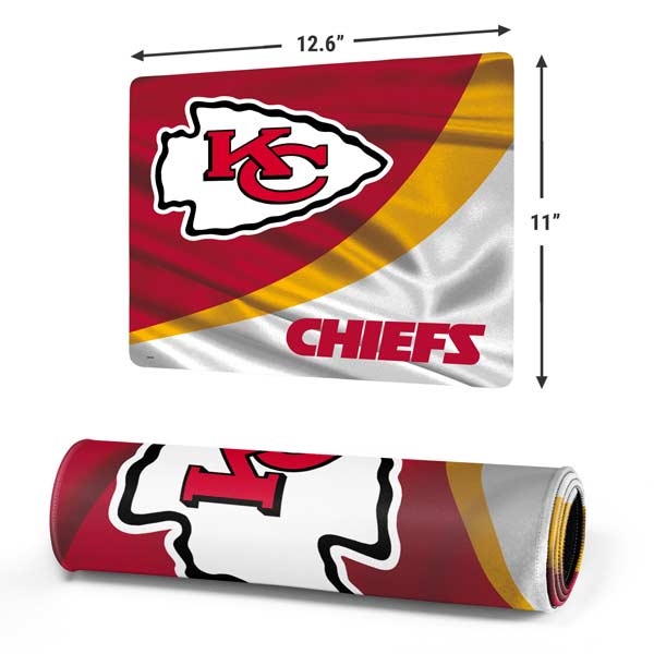  Skinit Officially Licensed NFL Kansas City Chiefs Distressed  Design, 17.7 x 15.75 Medium Gaming Mouse Pad with Stitched Edges,  Keyboard Mouse Mat Desk Pad for Work, Game, Office, Home : Sports