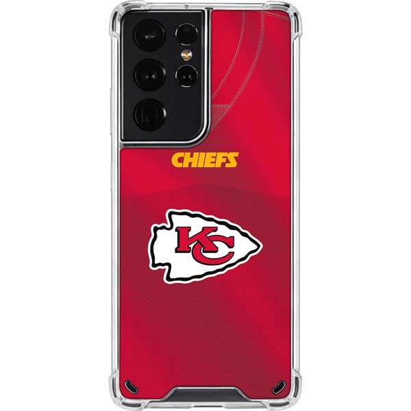 Kansas City Chiefs Team Jersey Clear Phone Case for Galaxy S21