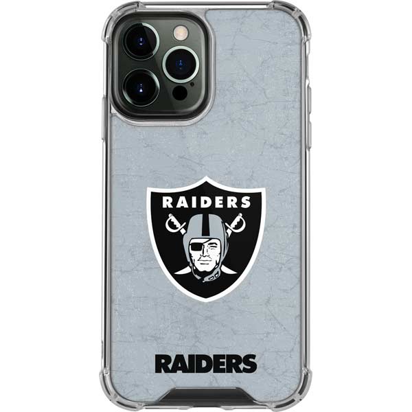 Las Vegas Raiders iPhone Text Backdrop Design Bump Case 