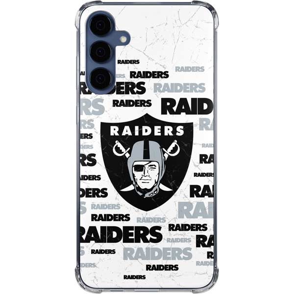 NFL Las Vegas Raiders Silver Blast Galaxy S24 Clear Case | Transparent ...