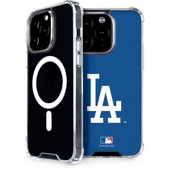 MLB Los Angeles Dodgers Solid Distressed iPhone 15 Pro MagSafe Case