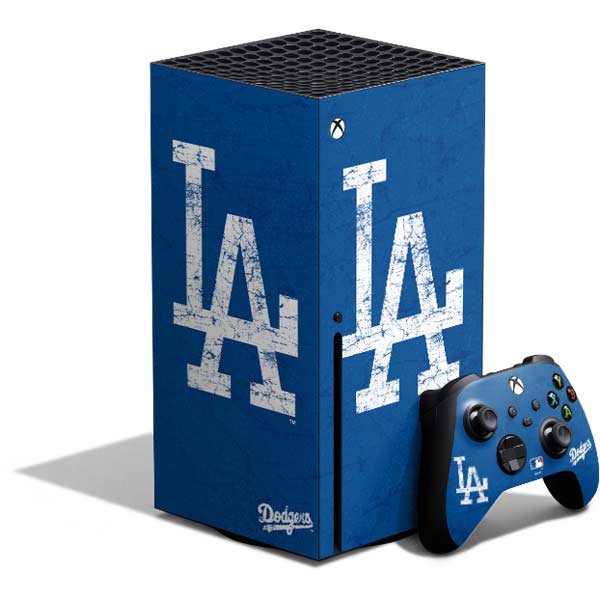 Los Angeles Dodgers - Solid Distressed Apple iPhone Skin