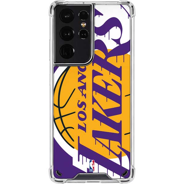 NBA Los Angeles Lakers Large Logo Galaxy S21 Ultra 5G Clear Case