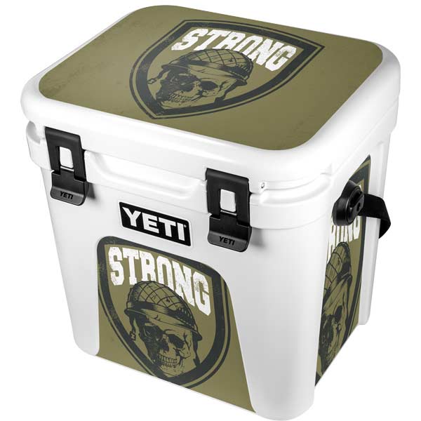 Burgundy YETI Roadie 24 Hard Cooler Skin