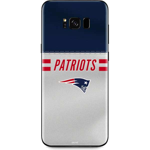 New England Patriots White Striped Samsung Galaxy Skin | NFL – Skinit