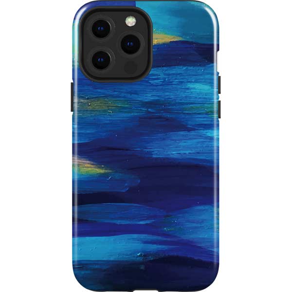 Blue Tie-Dye Monogram Protective iPhone Case – MikesTreasuresCrafts