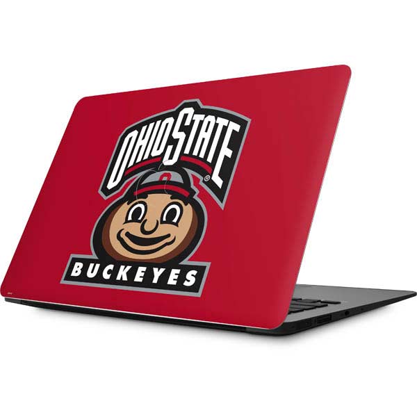 Ohio State University OSUBuckeyes Light Grey Apple MacBook Skin